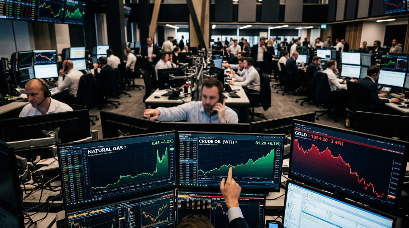 Energie-Rallye schlägt Edelmetalle: Erdgas explodiert, Gold atmet durch