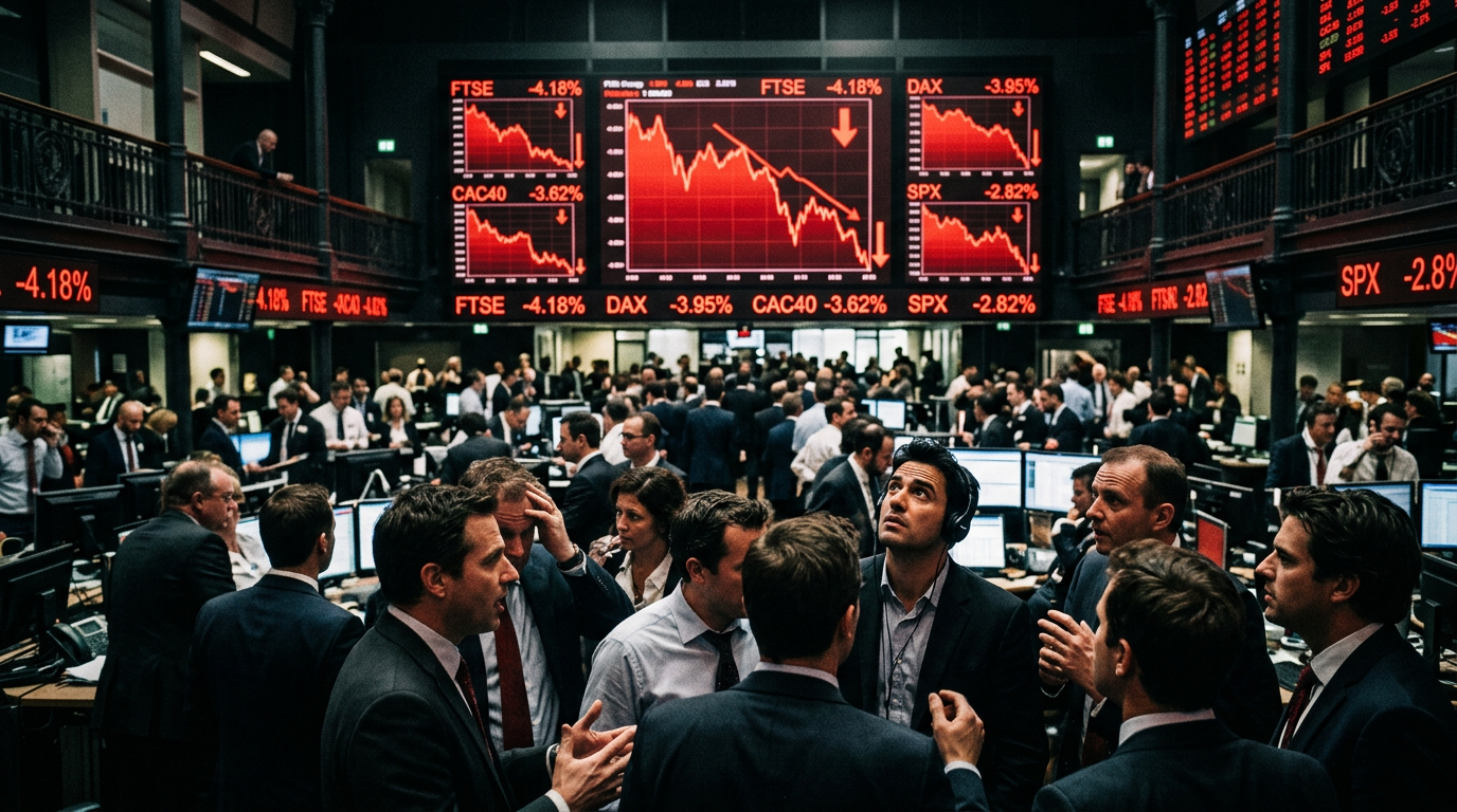 Zangengriff auf Europas Leitindizes: Ölpreis-Angst und Tech-Meldungen drücken EuroStoxx unter Schlüsselmarke